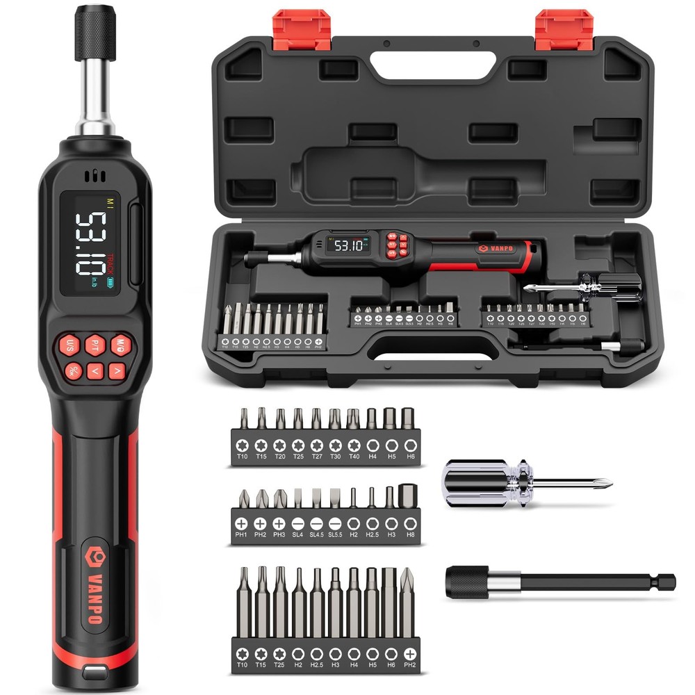 VANPO Digital Torque Screwdriver 2.65 53.10 in lb 0.3 6Nm
