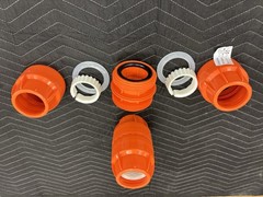 2″ Dura-Line Molded Plastic Push Lock Coupler – Orange – 20001847 **CASE OF 15**