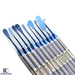 Periosteal Elevator Set Of 10 Surgical Dental Instruments Blue Coated CE
