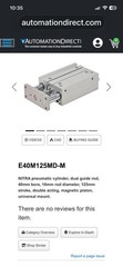 Nitra Pneumatics Twin Rod Air Cylinder