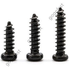 M3 M3.5 M4 Black Steel Phillips Cross Pan Head Self Tapping Screws