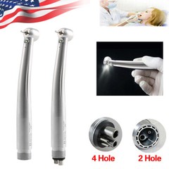 Dental Fiber Optic LED E-generator High Speed Handpiece Turbine 2/4 Hole YBM/YBB