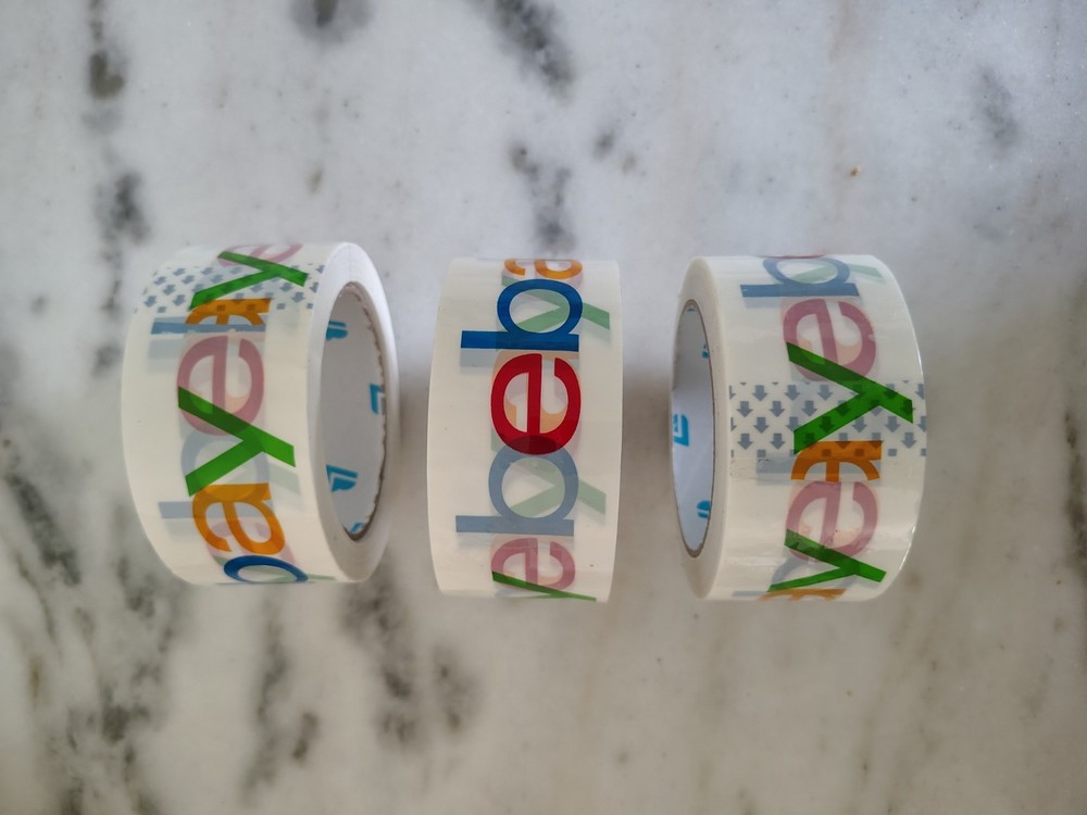 3 Rolls 2″ x 75 yds Official eBay Branded Packing Tape