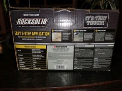 Rust-Oleum 251965 Garage Floor Kit Gray With Decorative Paint Chips