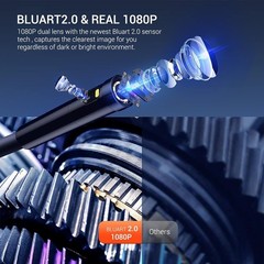 Used DEPSTECH Dual Lens Industrial Endoscope Digital Borescope Inspection Camera