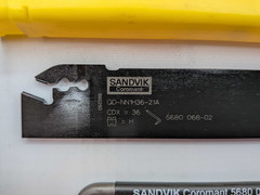 Sandvik CoroCut Set QD-NN1H36-21A Parting Blade +10 QD-NH-0400 H13A Inserts +Key