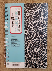 12 Piece sale Lot 5.5″ x 8.5″ Black Floral Martha Stewart Journal Avery 15890