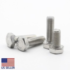 2PC NEW M9 x 1.25 x 35mm Hexagon Head Bolts 304 Stainless Steel Hex Head Screws