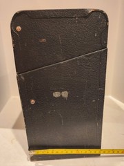 Vintage Porta Metal File Chest Union Steel Chest Corp Black/Green No 1012 No Key
