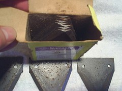 BOX WHITAKER HAY CUTTING UNDERSERRATED SECTION BLADE PARTS,binders,oliver,kosh