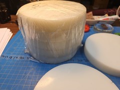 6″ Diameter X 1″ UHMW-PE Round Rod Bar Stock Disc Polyethylene Plastic Oversized