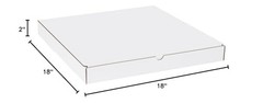 Oyster White Literature Mailers 18x18x2 Inch Strong Corrugated Box Made in USA