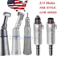 NSK Style Dental Slow Low Speed Handpiece Straight Contra Angle Air Motor 2/4H Y