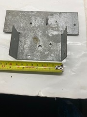 Heavy Duty Steel T Bracket TP44 Galvanized Mount Plate Slotted Support