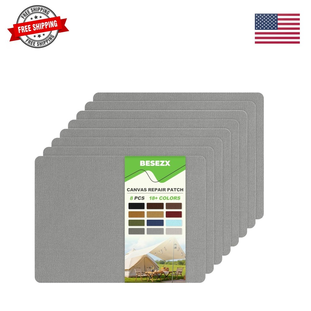 Canvas Repair Patch,Outdoor Gear Patch, 7.87×5.9 Inches 8PCS,Waterproof Self-…