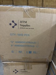 HTM Medical Vinyl Gloves- Size L – 10 Boxes Of 100 Per