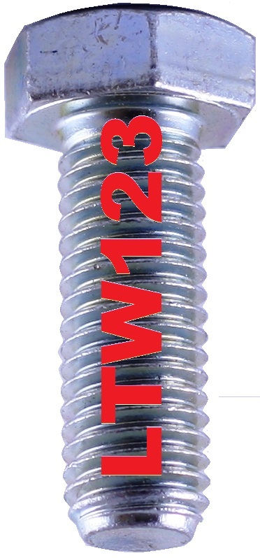 (1 Pcs) M12 -1.75 x 40 mm (FT) DIN 933 Class 8.8 Hex Cap Screw (Bolt) Zinc