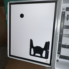 nVent HOFFMAN A242008LP Junction Box,Panel Mount,Steel,Gray/White,24x20x8 In,NEM