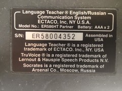 Ectaco ER486T ER586HT English Russian Language Teacher Translator Dictionary Rea