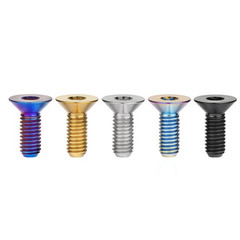 M8x20mm Inner Plum Countersunk T30 Torx Head Ti Titanium Bolts Screws Motorbike