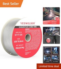 Self-Shielding .030-Inch Gasless MIG Wire for Clean, Reliable Welds – 2 lb