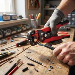 High Carbon Steel Automatic Wire Stripper Crimper Cutter Electrical Tool