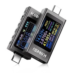 USB C Tester USB C Power Meter Tester,Digital Multimeter with LCD Display,Dig…