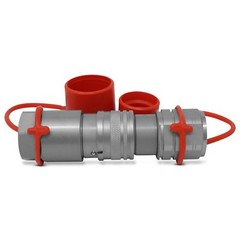 Flat Face Hydraulic Quick Connect Coupler Set, 1/2″ SAE, 3/4″-16 ORB Thread