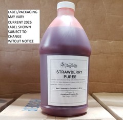 J. English STRAWBERRY PUREE Frozen Margarita & Daiquiri Tiki Slushee Drink Mix