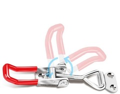 6-Pack 4001 330Lbs Holding Capacity Toggle Latch Clamp with Screws Red