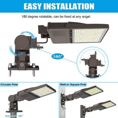 150W LED Parking Lot Light Outdoor Commercial Outside Security Flood Lighting