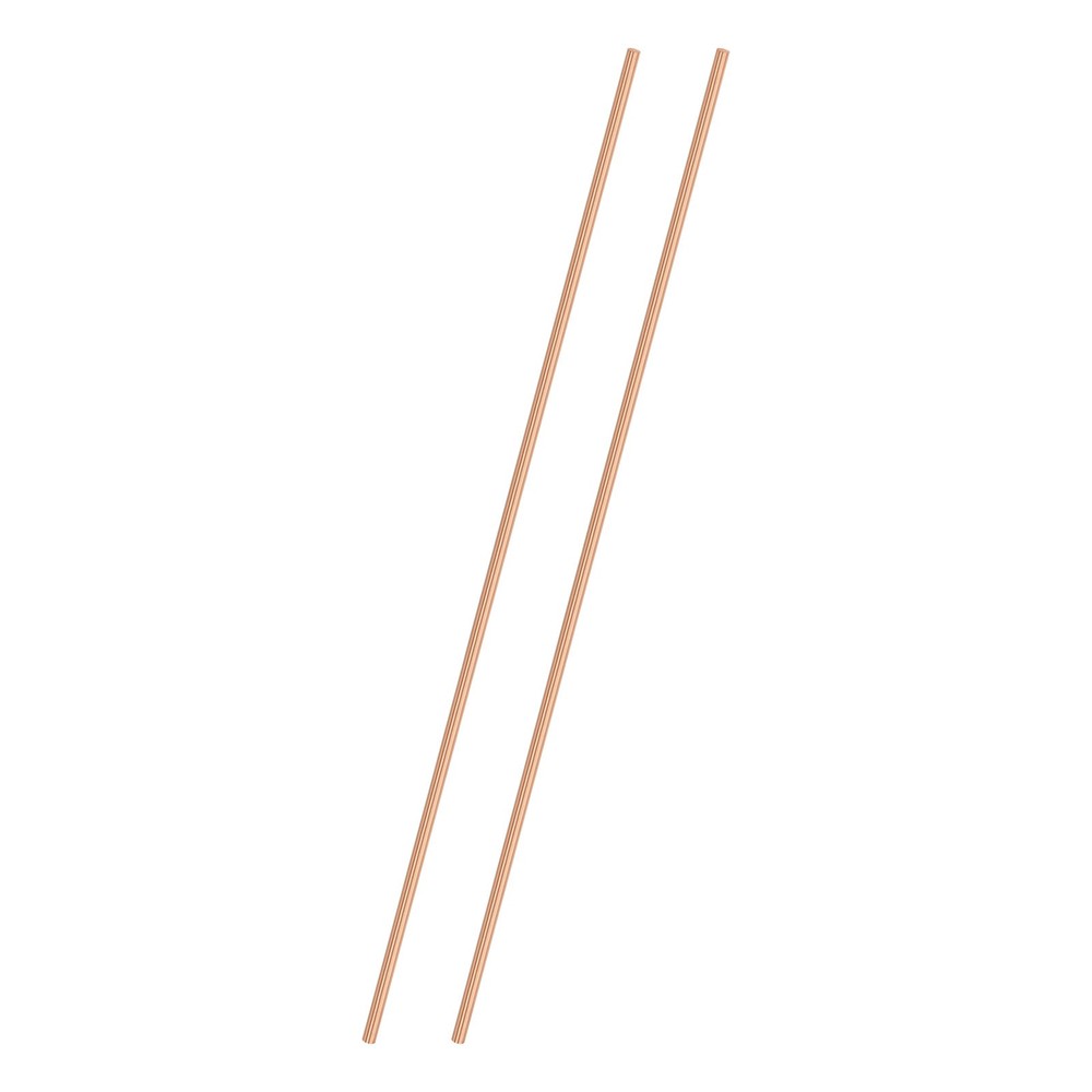 2-Pack Copper Round Rod 4mm x 300mm T2 Copper Stock