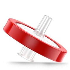 100pcs PTFE No-Sterile Syringe Filters 25mm 0.45μm Hydrophilic HPLC Wheel Red US