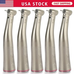 1-10 PCS Dental 1:5 Increasing LED Fiber Optic Contra Angle Handpiece ASkeadnt