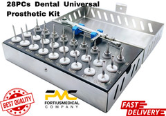 28PCS Dental Universal Prosthetic Kit Fully Autoclavable Implant Kit