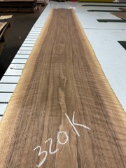 Walnut Raw Wood Veneer 2 sheets 100” x 12” 320K