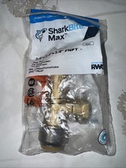 SharkBite Max 3/4″ PTC x PTC x FIP Brass Expansion Tank Tee Fitting UR3486A