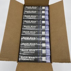 50 Swift Kick™ CD/DVD/Blu-Ray Cases Lever Eject Disk 5 Pack Sealed 10 Packs=50