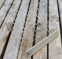 Vintage General Store Wire Retail Display Shelf Freestanding / Wall Mount