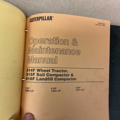 CAT Caterpillar 814F 815F 816F SERVICE SHOP REPAIR MANUAL COMPACTOR, 9DM 1GN 5FN