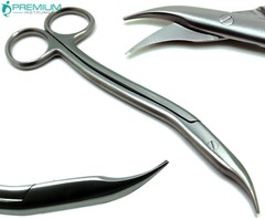 Heath Scissors S-Shaped 6″ Curved Working End 1.5″ Surgical Medical Instruments