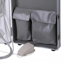 Dental Unit with Air Compressor Curing Light Scales 4H Mobile Delivery Cart