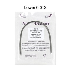 Dental Orthodontic Arch Wire Super Elastic Niti Round Rectangular Natural Form