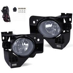 Pair Fog Light Lamps W Harnesses Compatible with Maxima 2009-2014 Clear lens