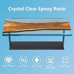 OcePor Epoxy Resin-1 Gallon, Crystal Clear Epoxy Resin Kit, No Yellowing No B…