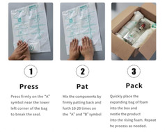 Instant foam bag #10 x 100pcs Quick Pack Foam Packaging, V2 better foaming