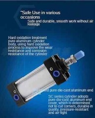 SC100*50 /100mm Bore 50mm Stroke Compact Double Acting Pneumatic Air Cylinder