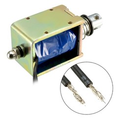DC 12V 400mA 25N 10mm,Pull,Push Type Linear Motion Electromagnet Solenoid