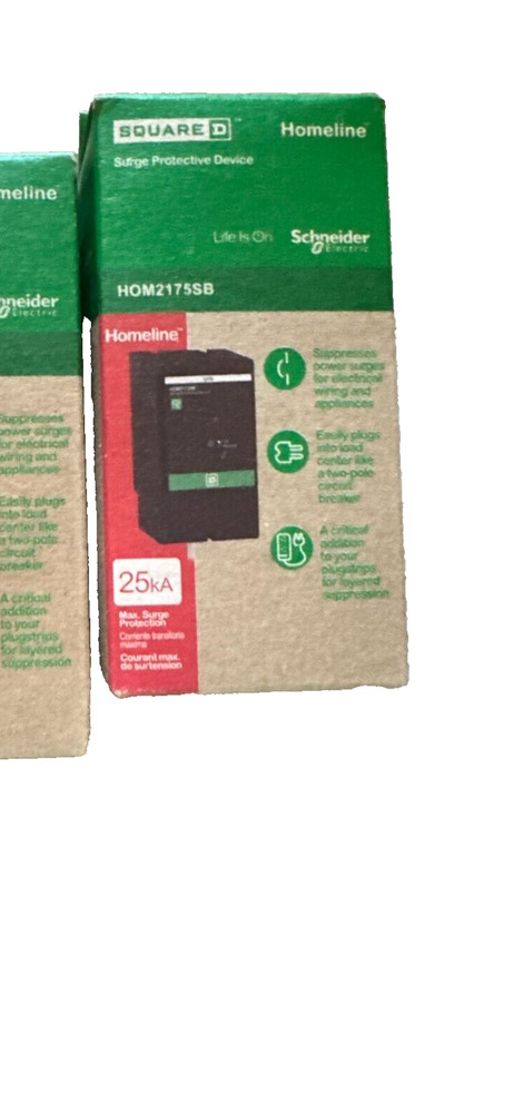 Square D HOM2175SB Homeline AC Power Surge Protector Surgebreaker 22.5ka NEW *