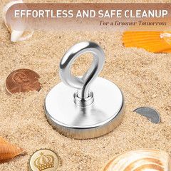 Neodymium Fishing Magnets Pulling Force Super Strong Round Rare Earth